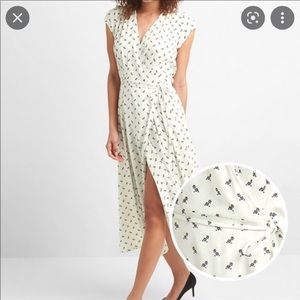 Gap floral wrap dress, lightly worn, great condition